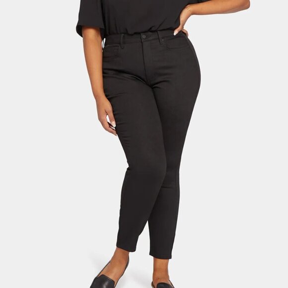 NYDJ Black Stretch Slimming Denim Jeans Tummy Control High Rise Plus size Pants - Picture 1 of 10
